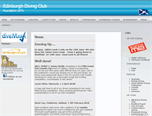 Tablet Screenshot of edinburghdivingclub.org.uk